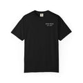 Born Again Christian T-Shirt — "Born Again" Front, Nail Cross Back (We Are Saved)