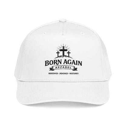 Born Again Embroidered Baseball Cap — Christian Faith Hat (Redeemed, Renewed, Restored)