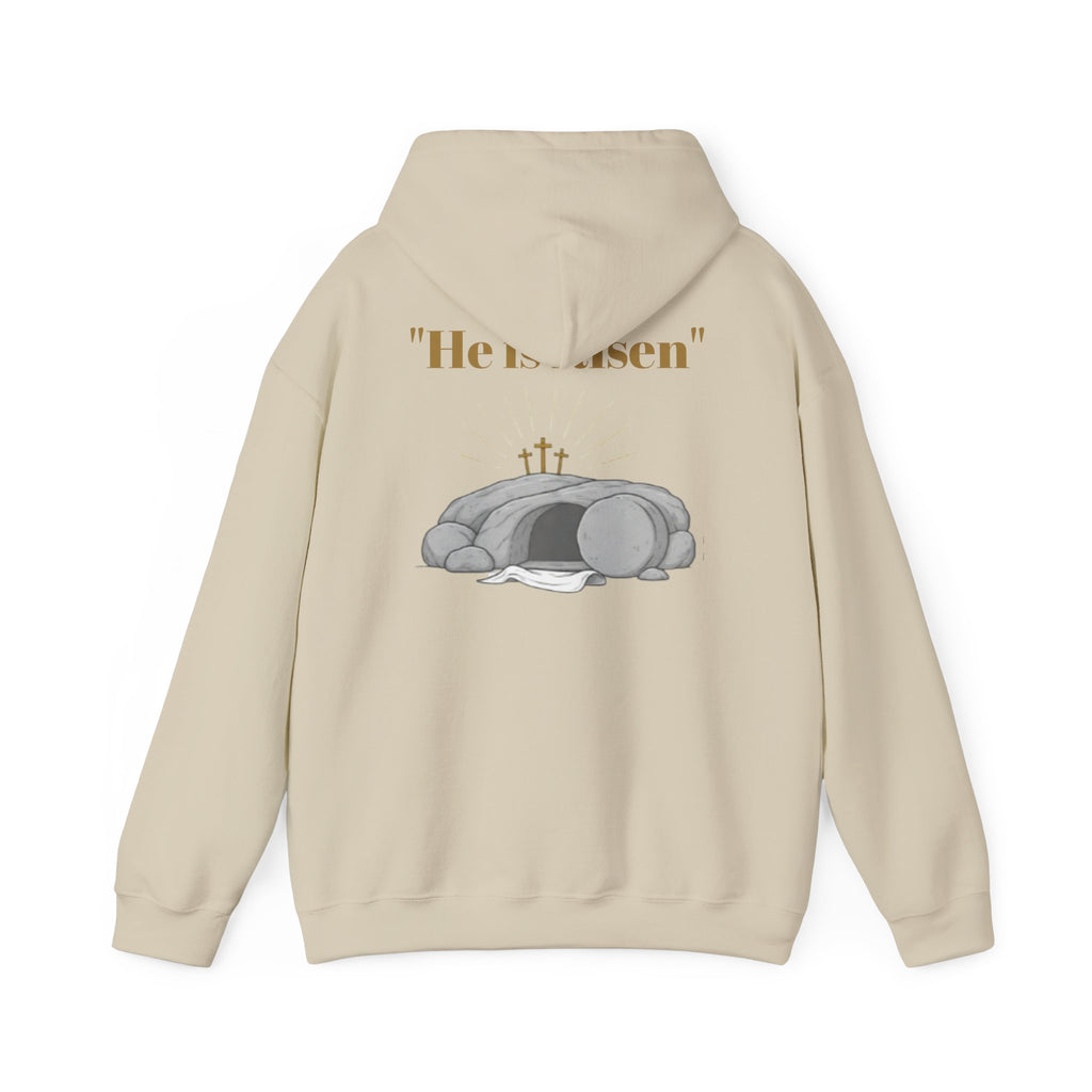 Born Again Cross Hoodie — Christian Resurrection Graphic Pullover