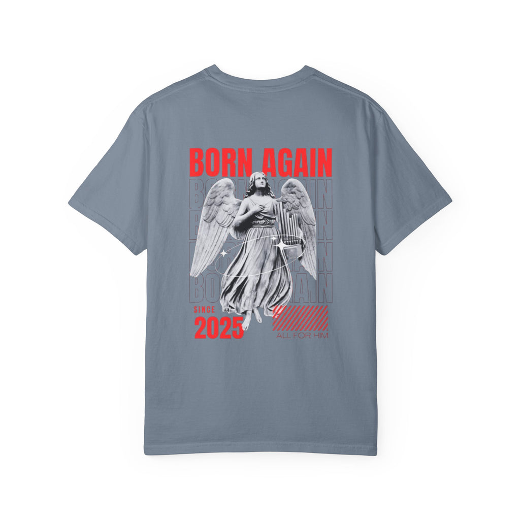 Born Again 2025 T-Shirt — Retro Angel Graphic Tee