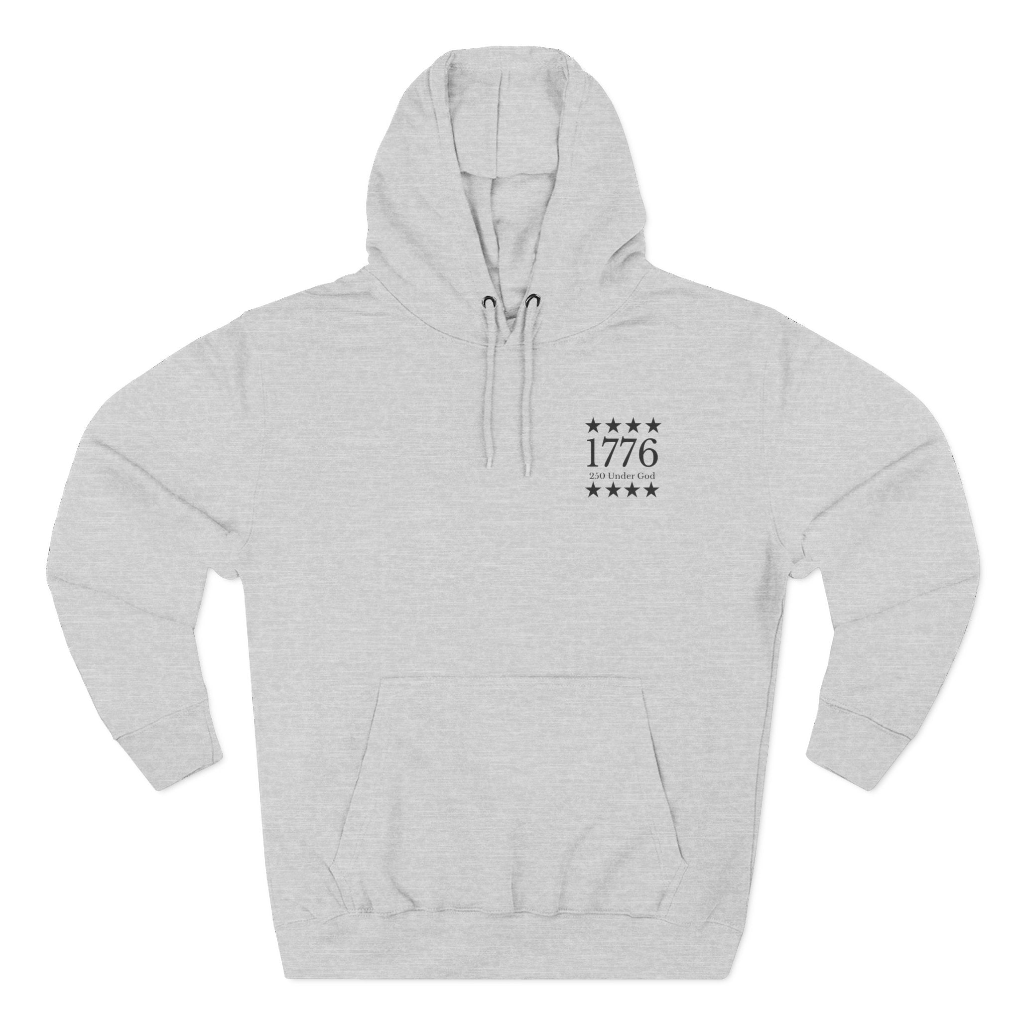 1776 Patriotic Hoodie — Minimalist American History Pullover