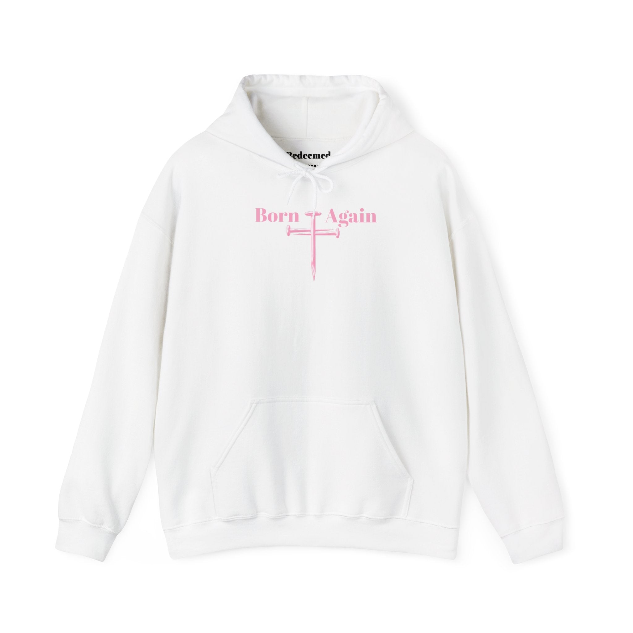 Born Again Floral Hoodie — Christian Faith Scripture Sweatshirt (Acts 2:24)