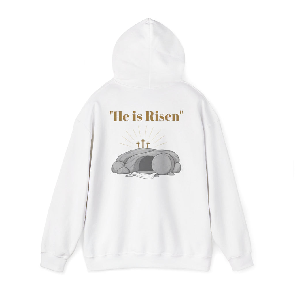Born Again Cross Hoodie — Christian Resurrection Graphic Pullover