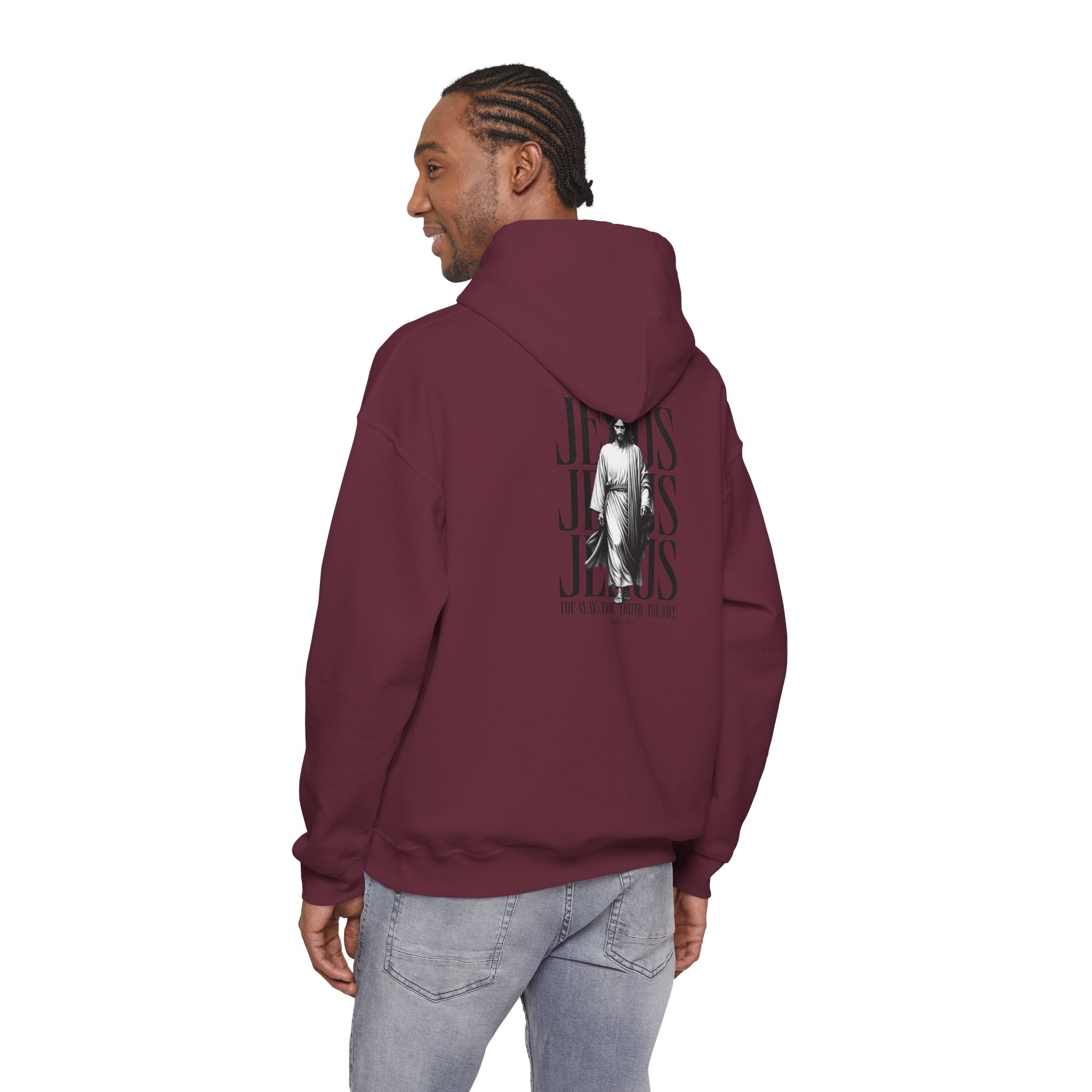 Born Again Hoodie — Jesus Graphic Pullover