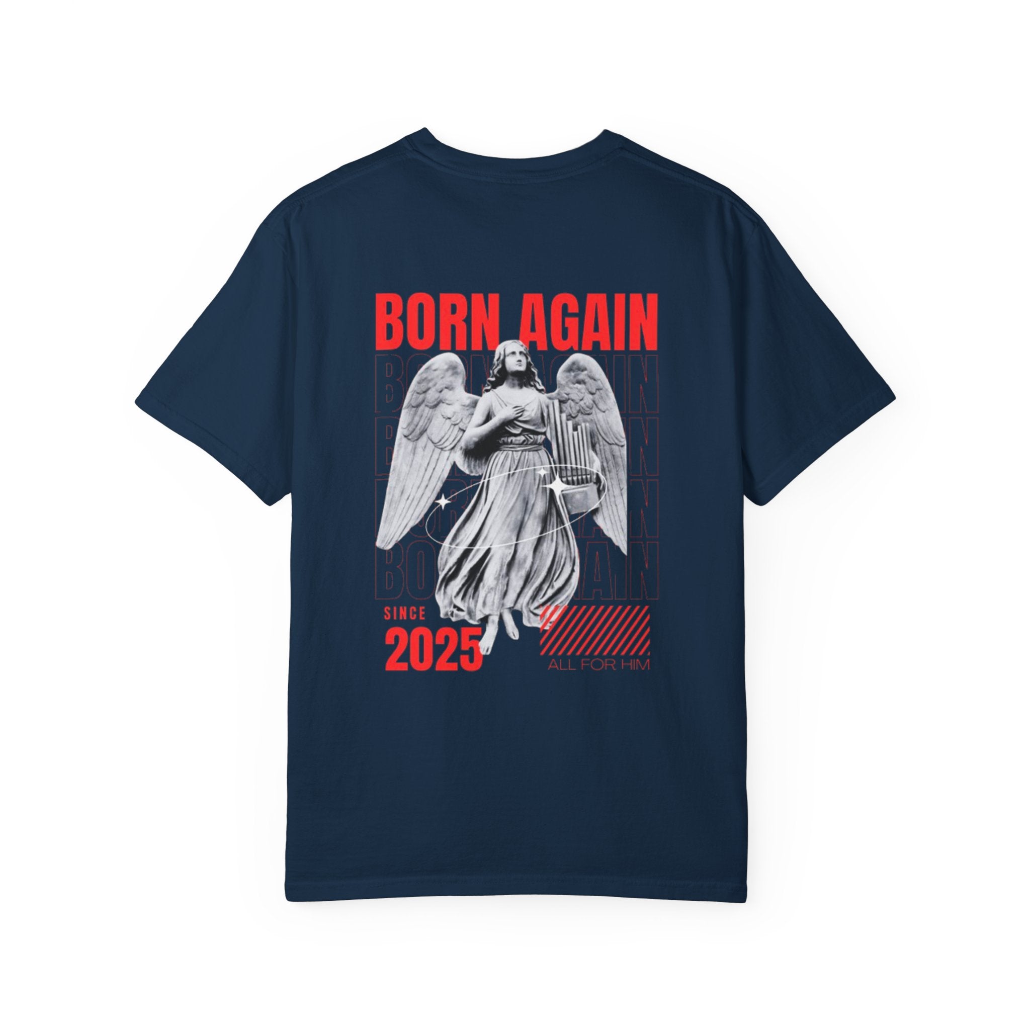 Born Again 2025 T-Shirt — Retro Angel Graphic Tee
