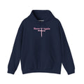 Born Again Floral Hoodie — Christian Faith Scripture Sweatshirt (Acts 2:24)