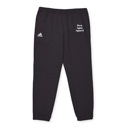Grey Fleece Joggers — Minimal 'More Again Apparel' Logo Sweatpants