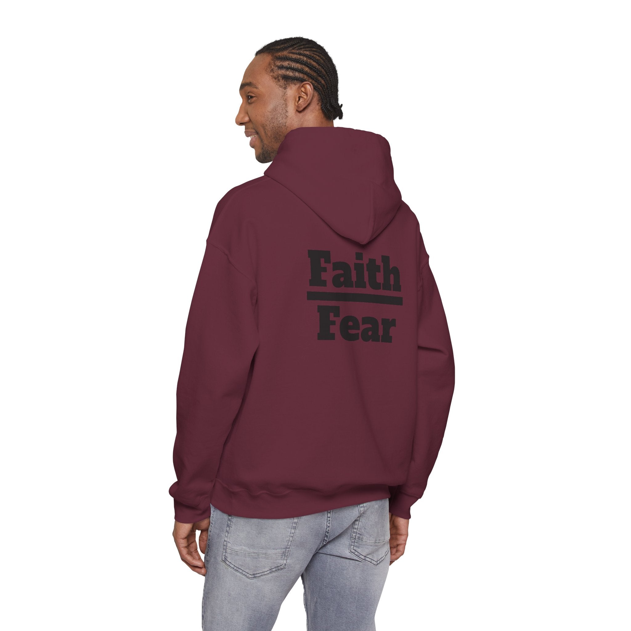 Born Again Hoodie — 'Faith Over Fear'