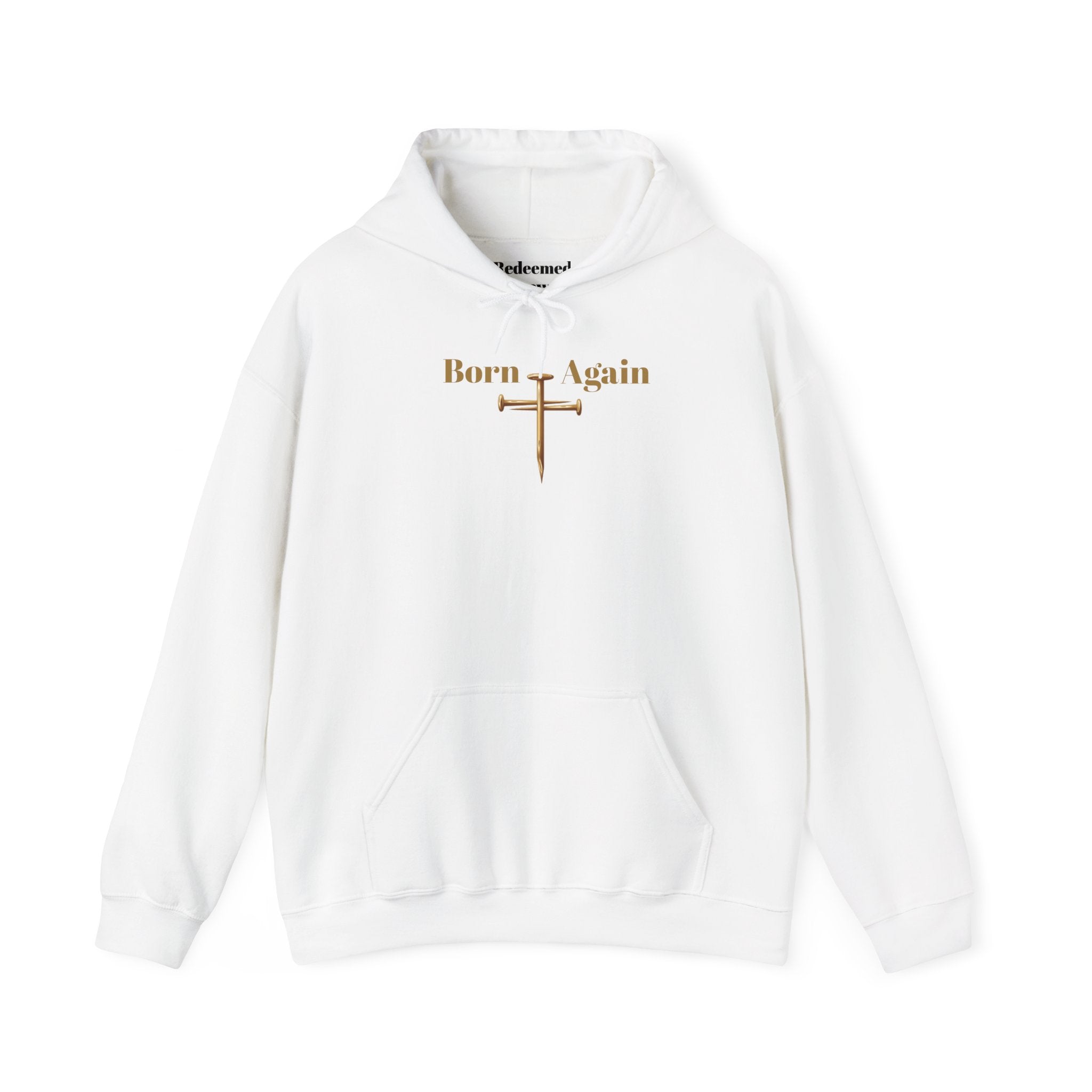 Born Again Cross Hoodie — Christian Resurrection Graphic Pullover