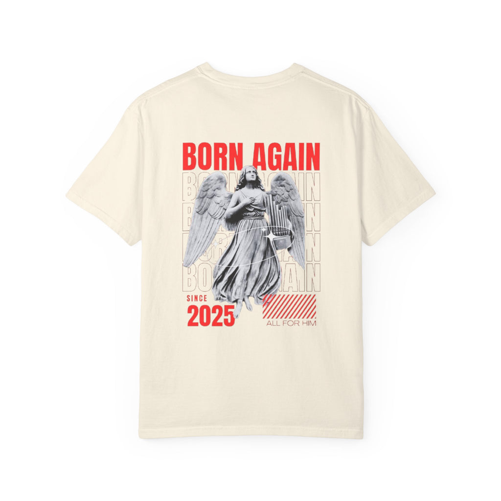 Born Again 2025 T-Shirt — Retro Angel Graphic Tee