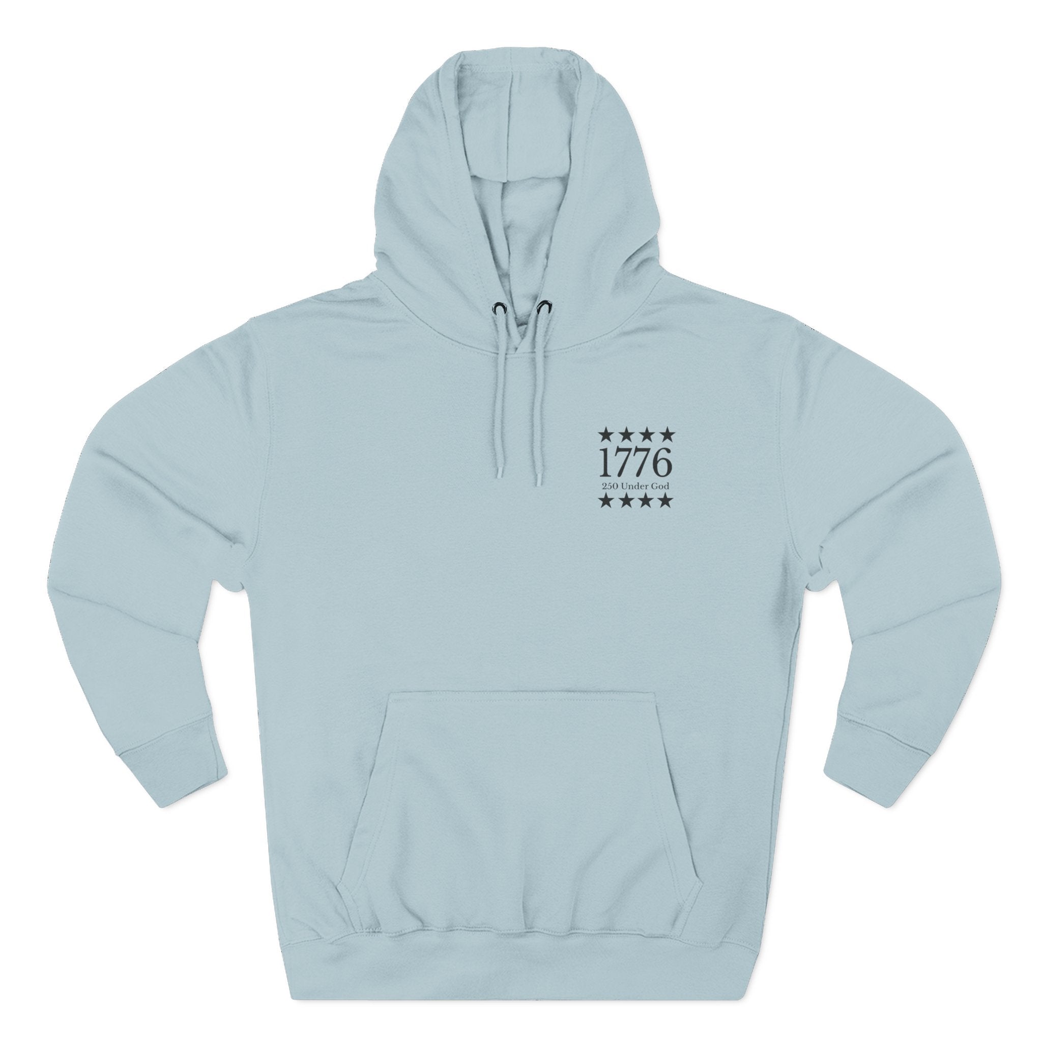 1776 Patriotic Hoodie — Minimalist American History Pullover