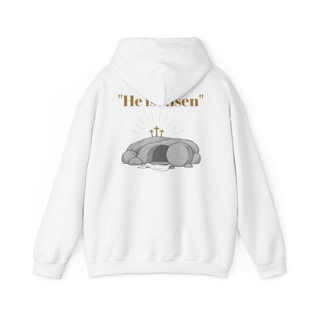 Born Again Cross Hoodie — Christian Resurrection Graphic Pullover