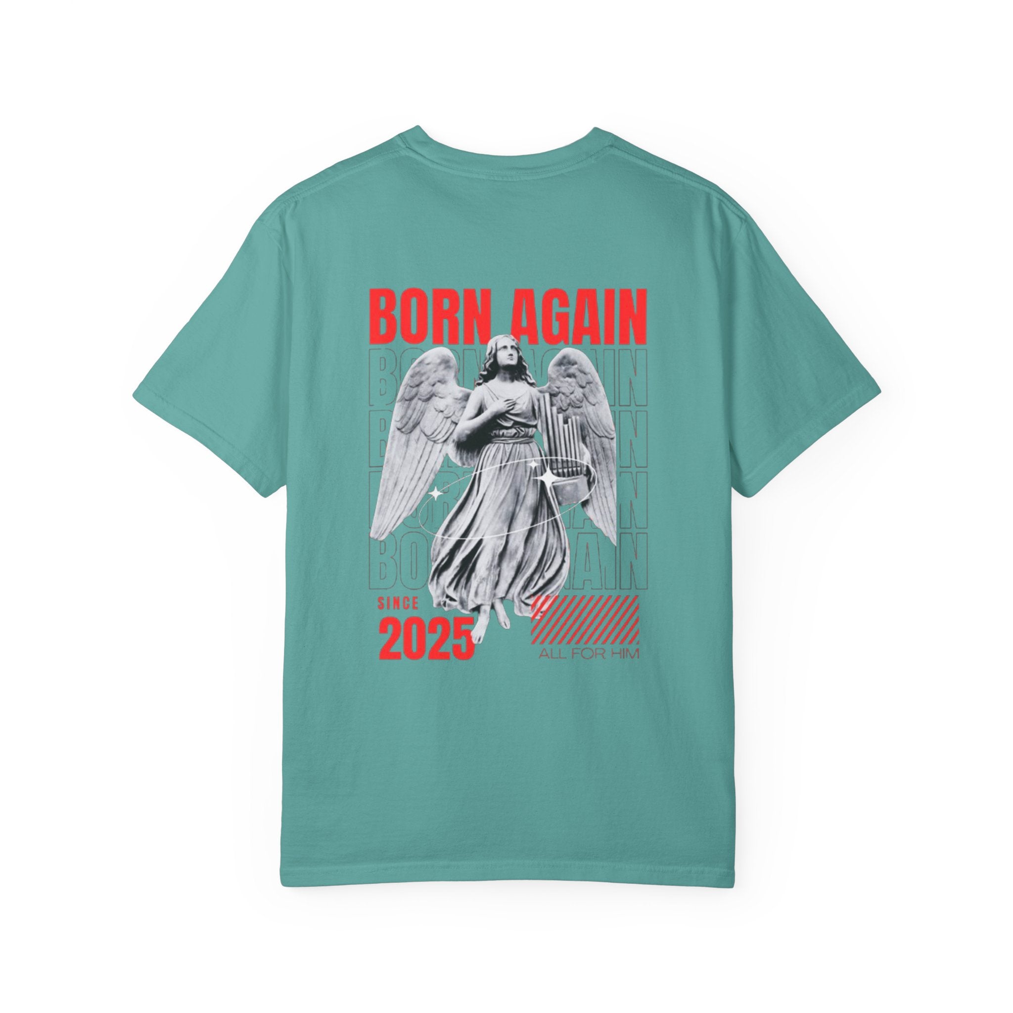 Born Again 2025 T-Shirt — Retro Angel Graphic Tee
