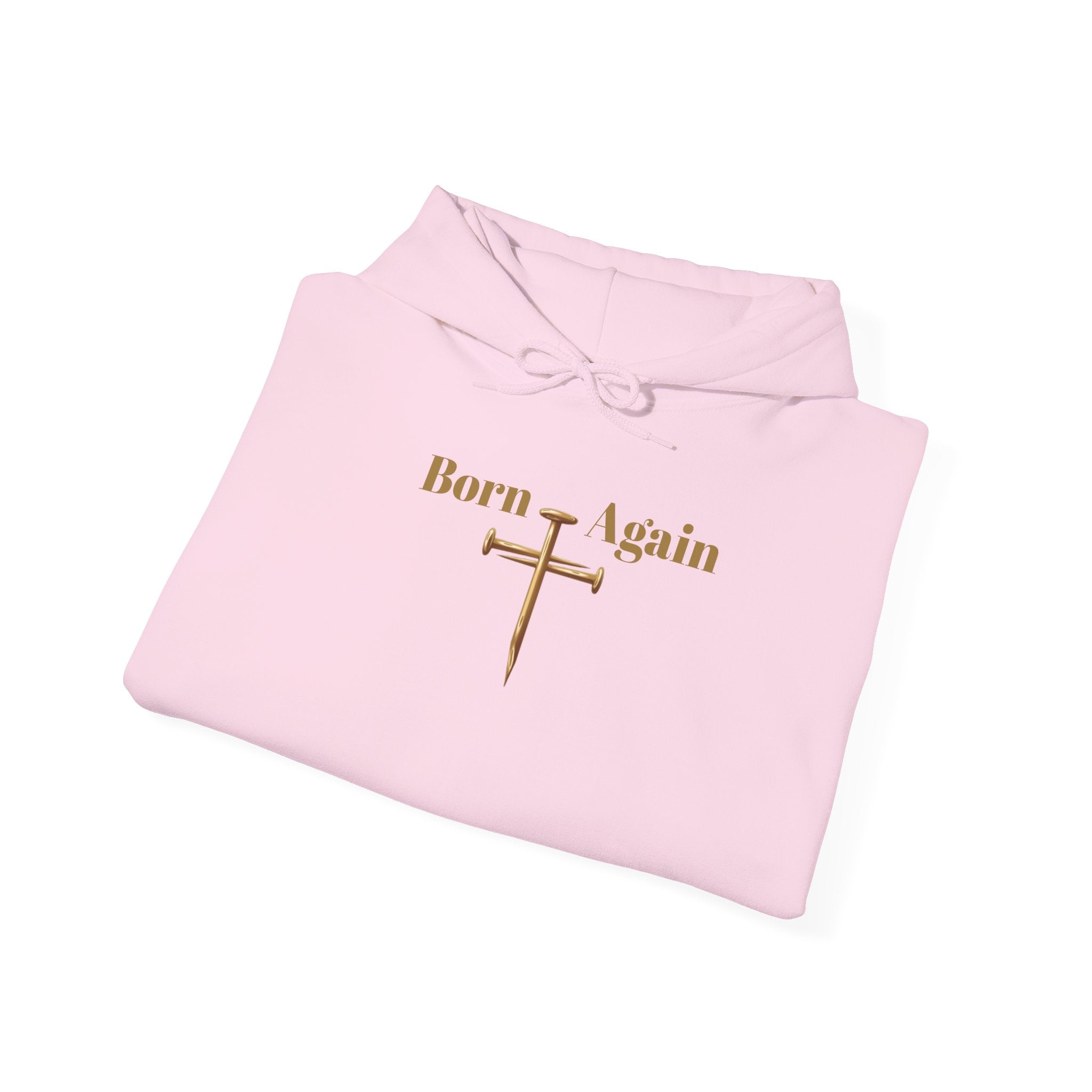 Born Again Cross Hoodie — Christian Resurrection Graphic Pullover