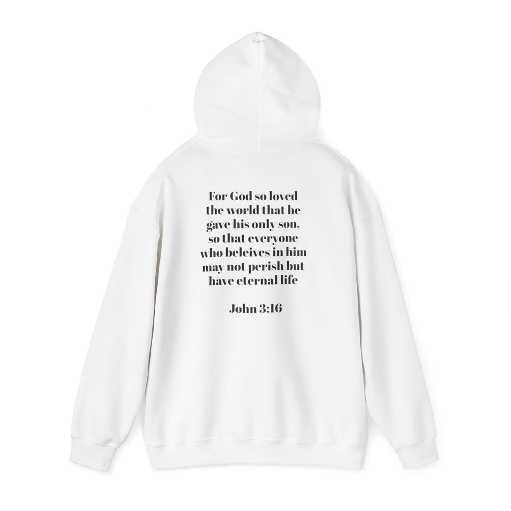 Born Again Hoodie – Christian Scripture John 3:16