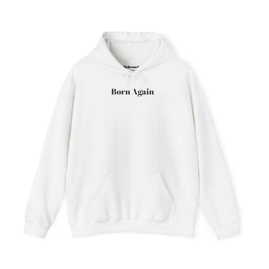 Born Again Hoodie – Christian Scripture John 3:16 Faith Pullover
