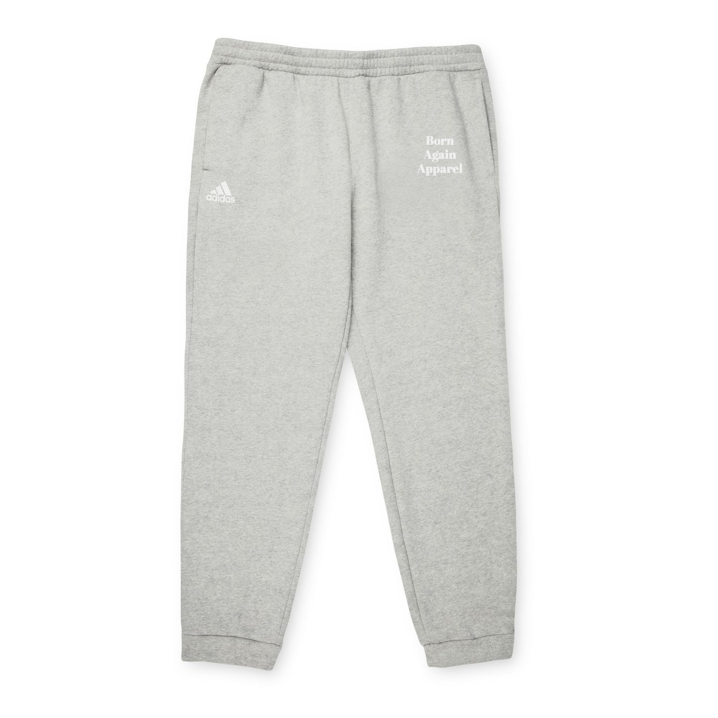 Grey Fleece Joggers — Minimal 'More Again Apparel' Logo Sweatpants