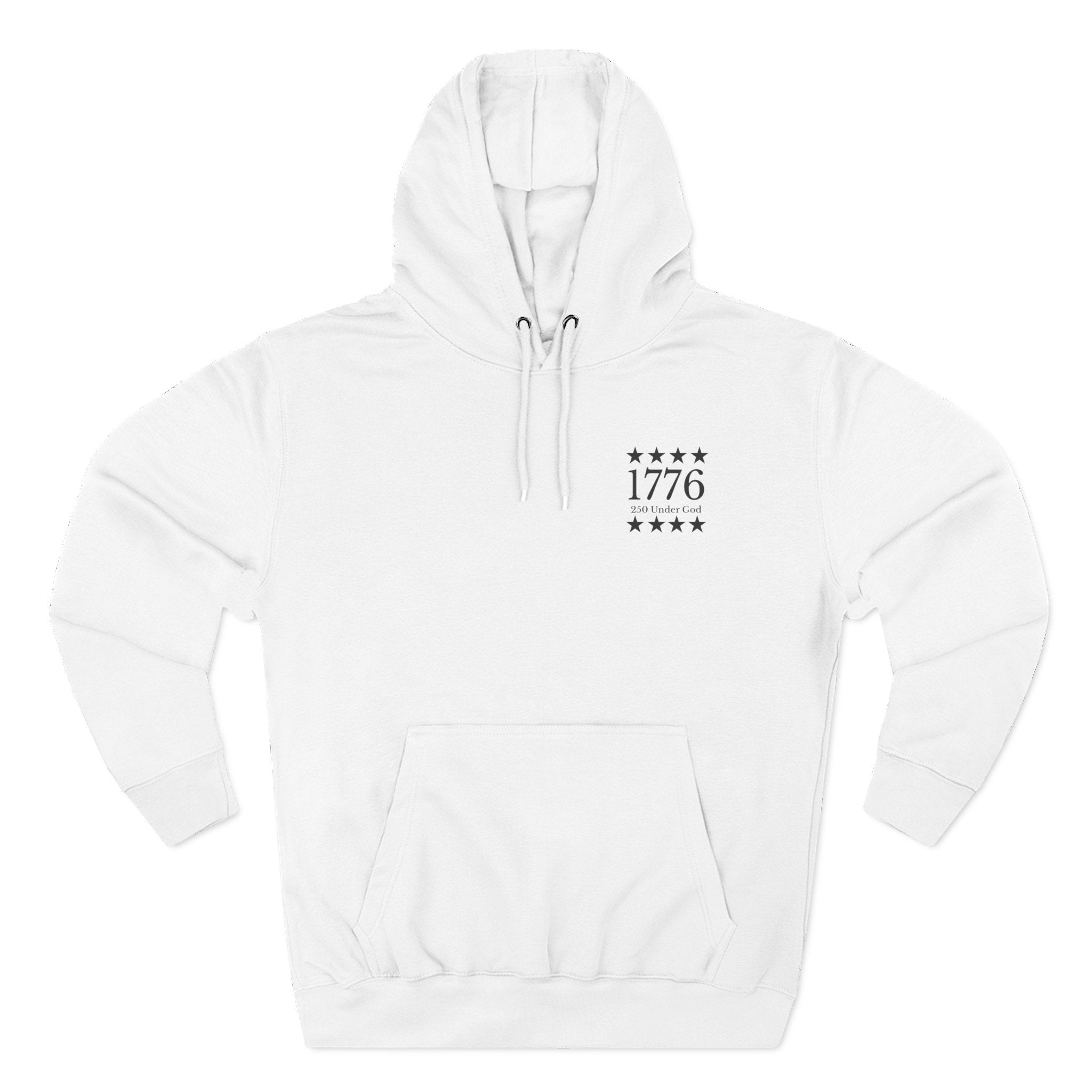 1776 Patriotic Hoodie — Minimalist American History Pullover