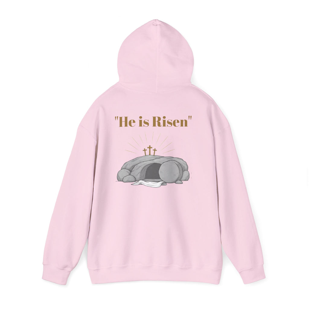Born Again Cross Hoodie — Christian Resurrection Graphic Pullover