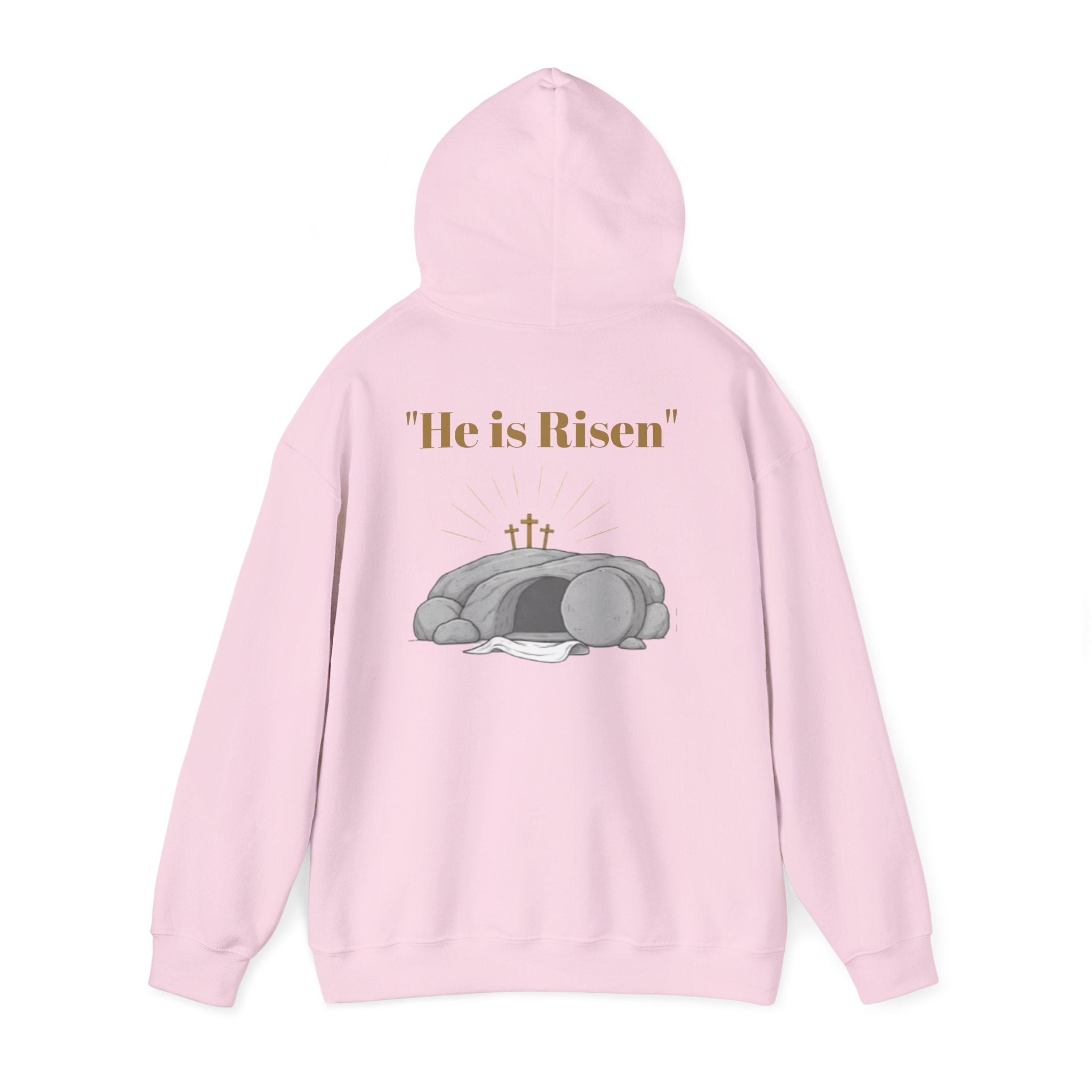Born Again Cross Hoodie — Christian Resurrection Graphic Pullover