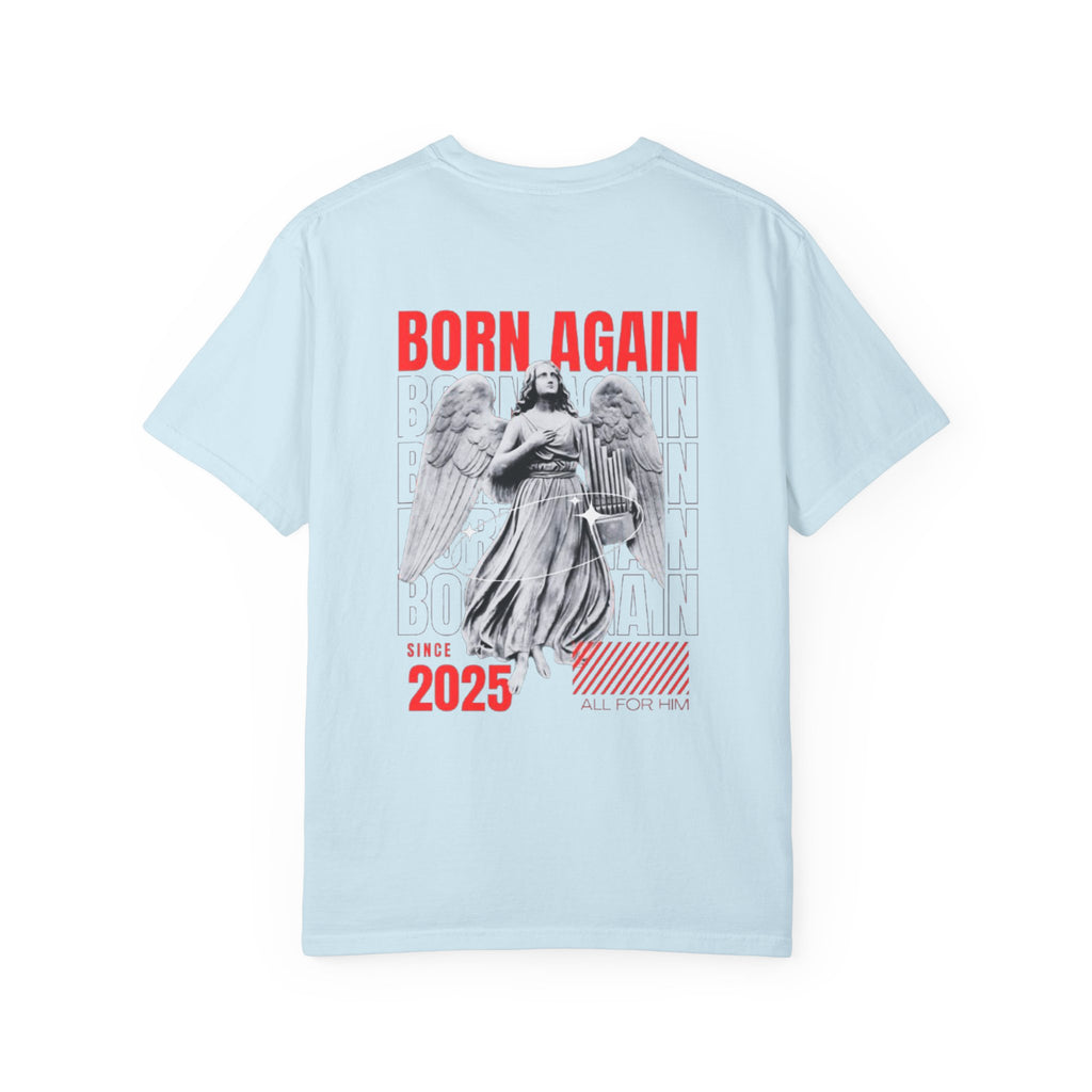 Born Again 2025 T-Shirt — Retro Angel Graphic Tee