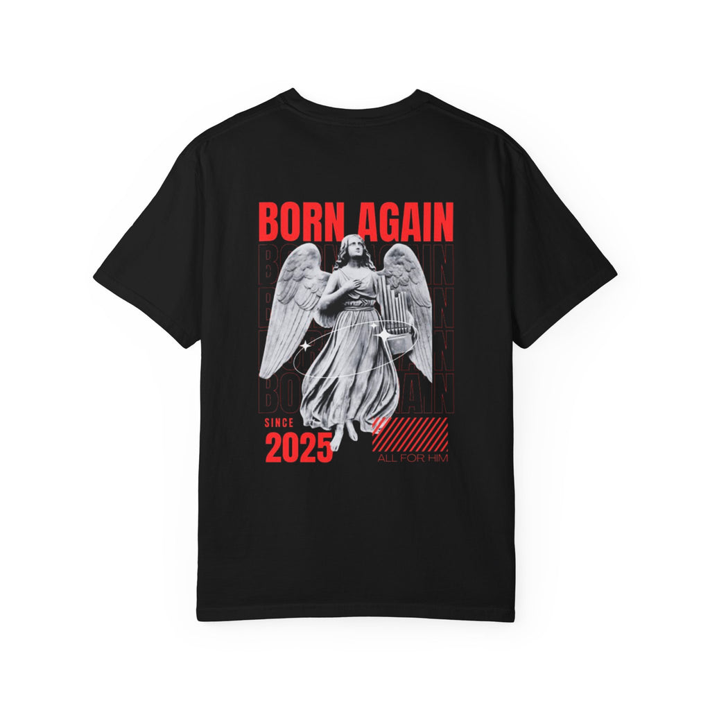 Born Again 2025 T-Shirt — Retro Angel Graphic Tee