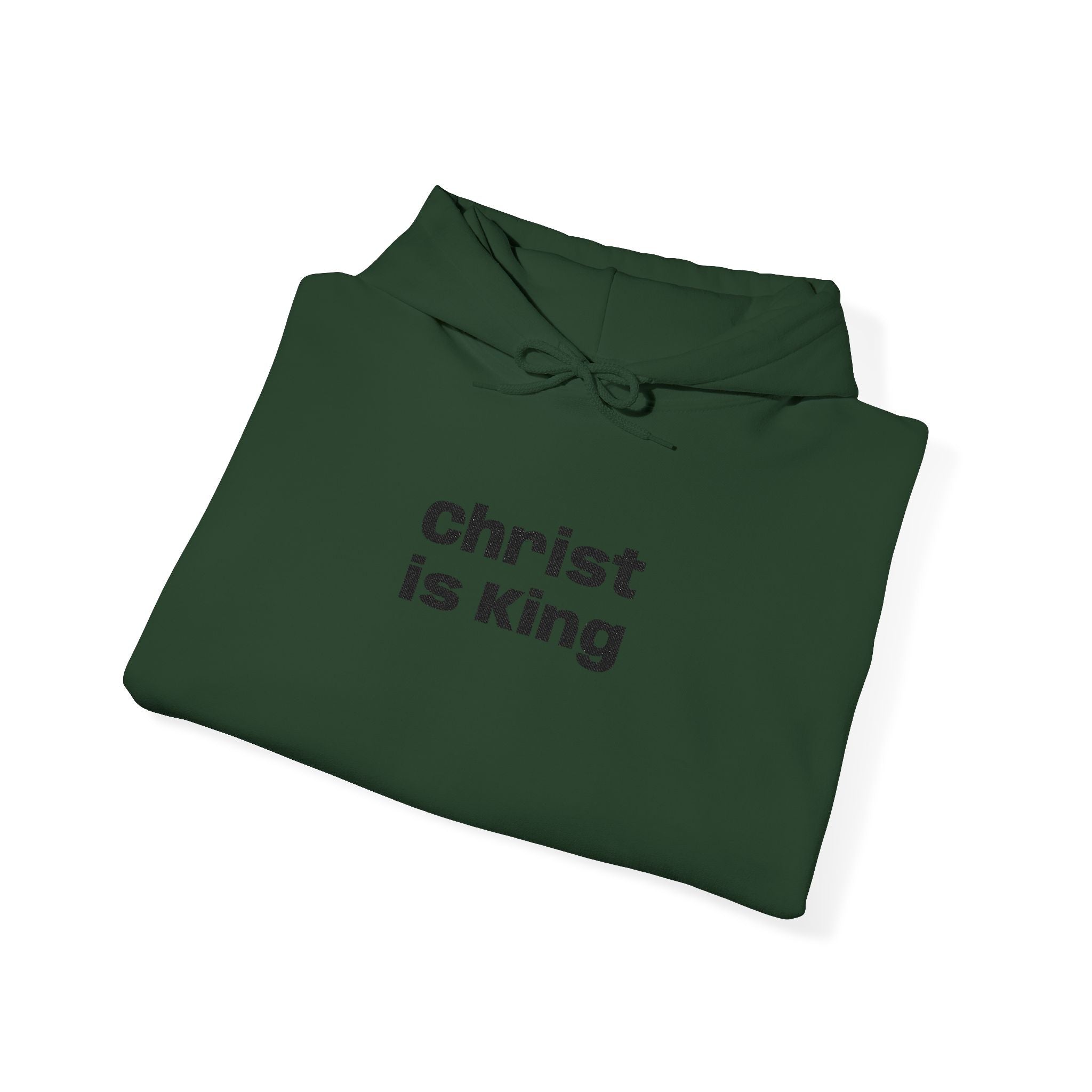 Christian 'Christ Is King' Hoodie – Faith-Based Religious Pullover