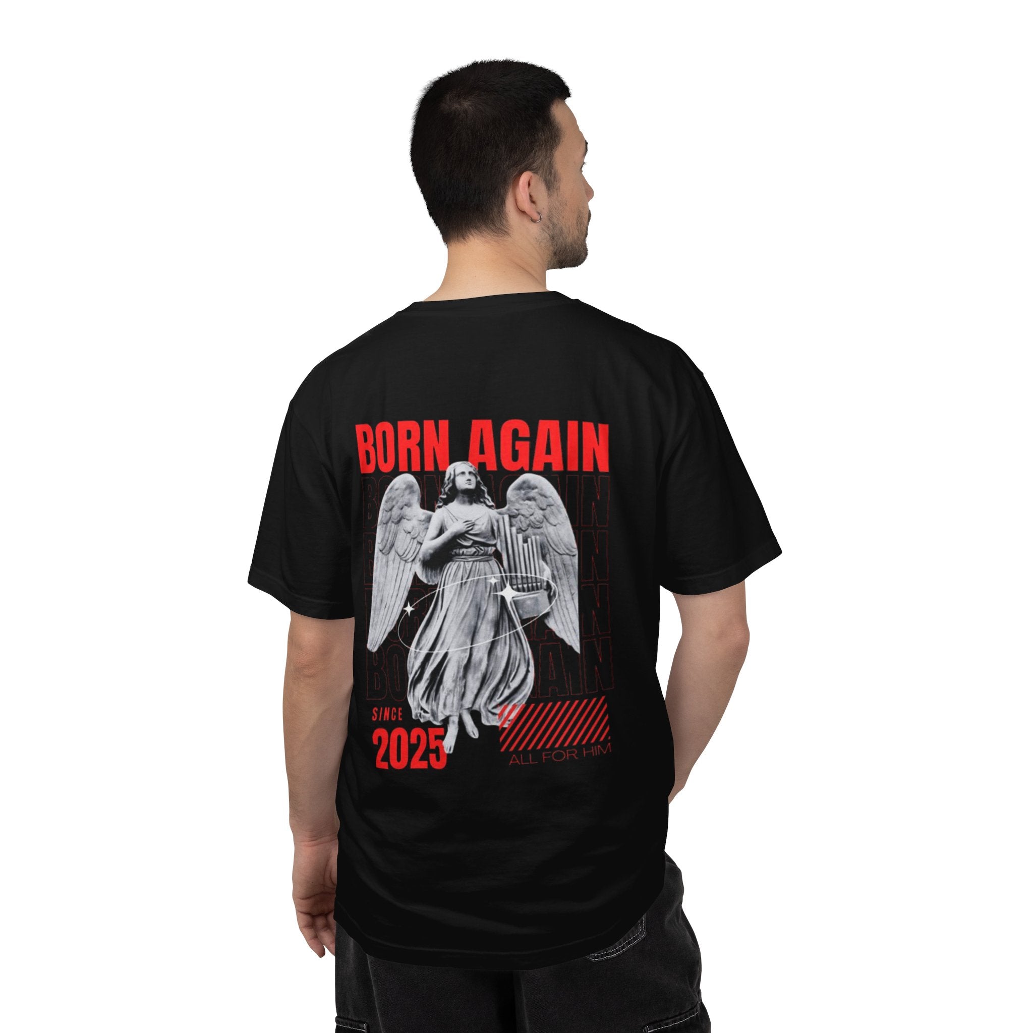 Born Again 2025 T-Shirt — Retro Angel Graphic Tee