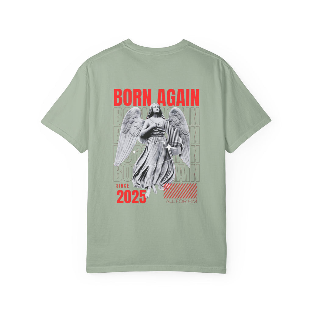 Born Again 2025 T-Shirt — Retro Angel Graphic Tee