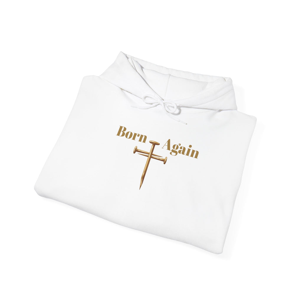 Born Again Cross Hoodie — Christian Resurrection Graphic Pullover