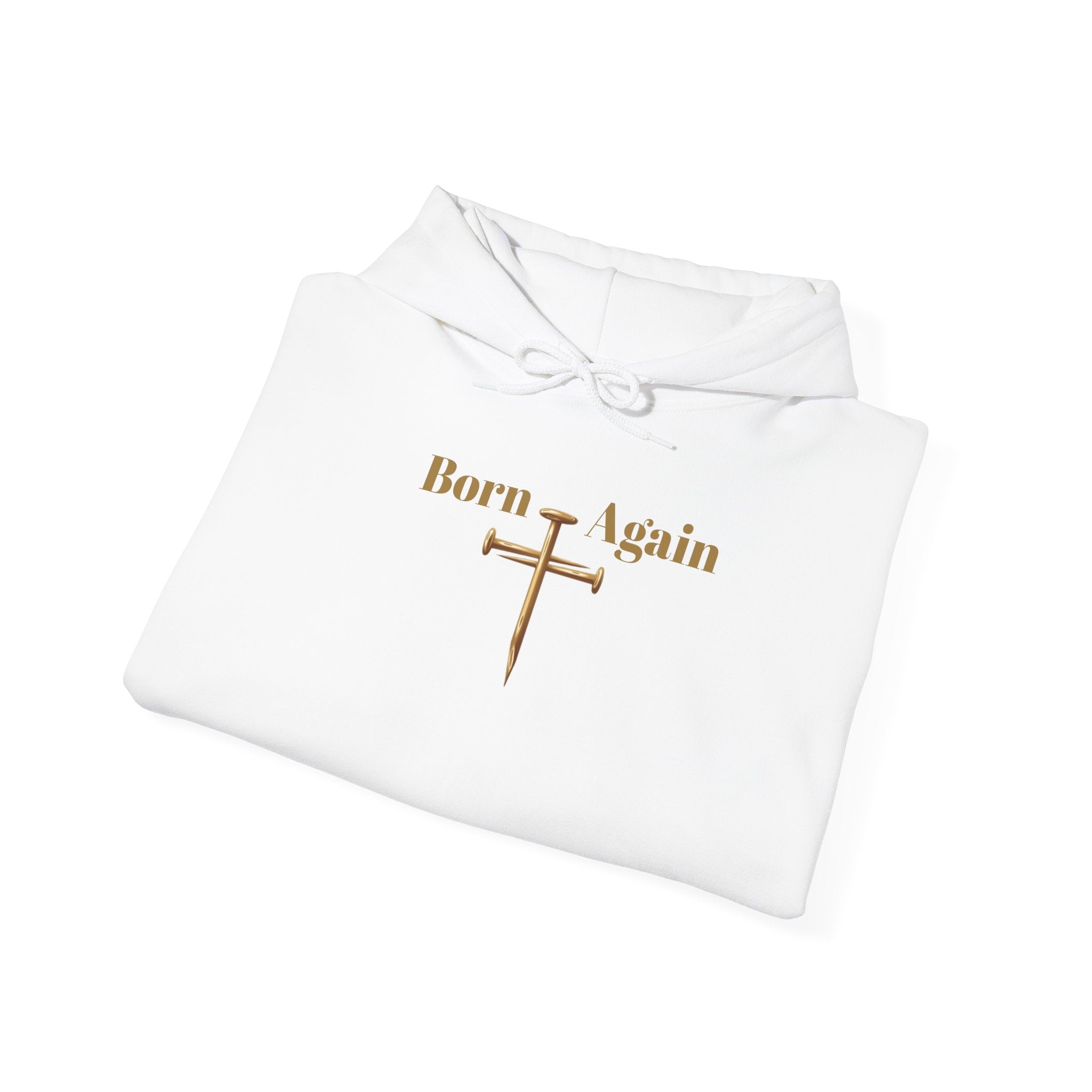 Born Again Cross Hoodie — Christian Resurrection Graphic Pullover