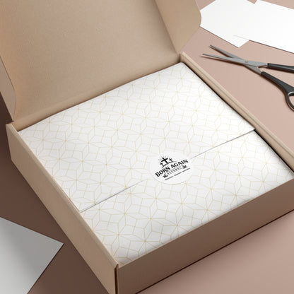 Born Again Round Vinyl Sticker — Christian Cross Logo, "Redeemed • Renewed • Restored"