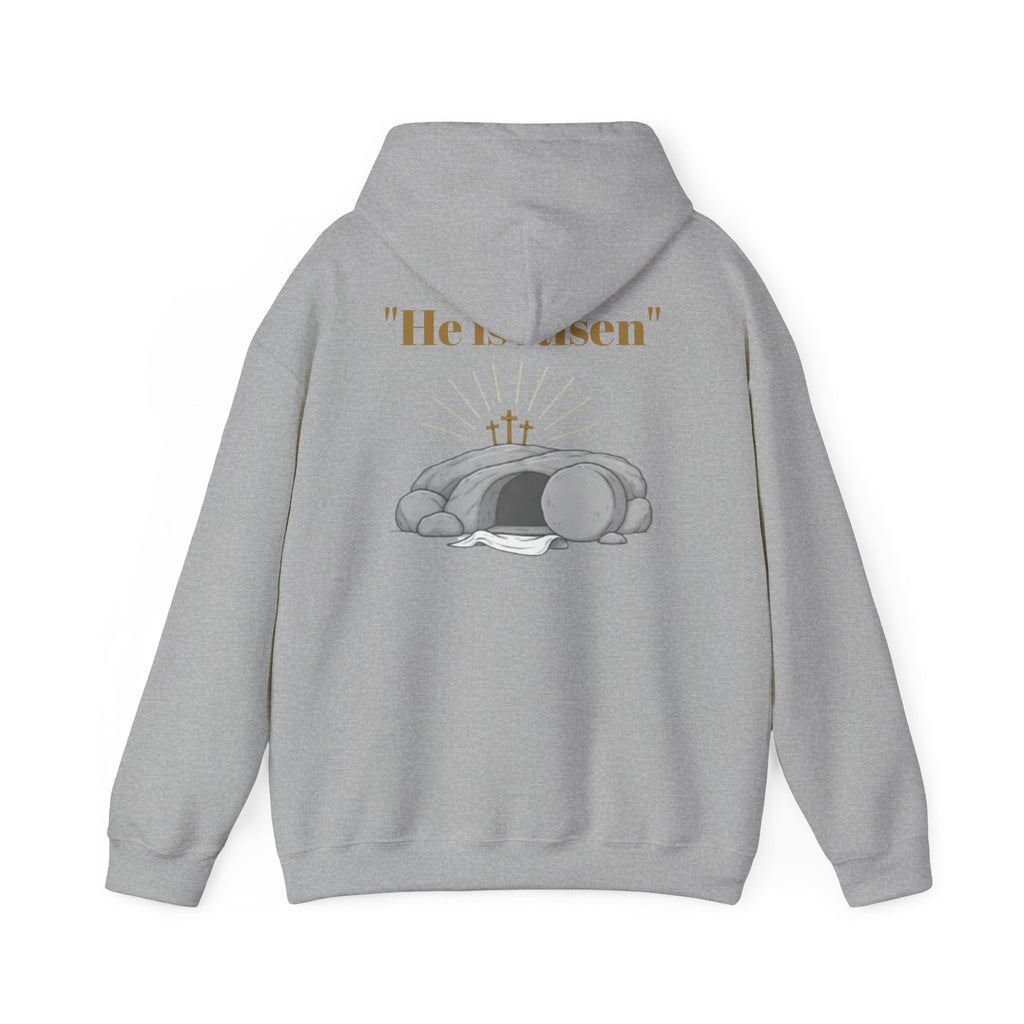 Born Again Cross Hoodie — Christian Resurrection Graphic Pullover