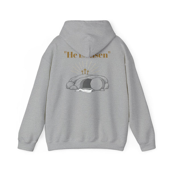 Born Again Cross Hoodie — Christian Resurrection Graphic Pullover