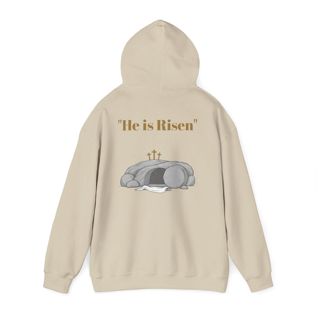 Born Again Cross Hoodie — Christian Resurrection Graphic Pullover