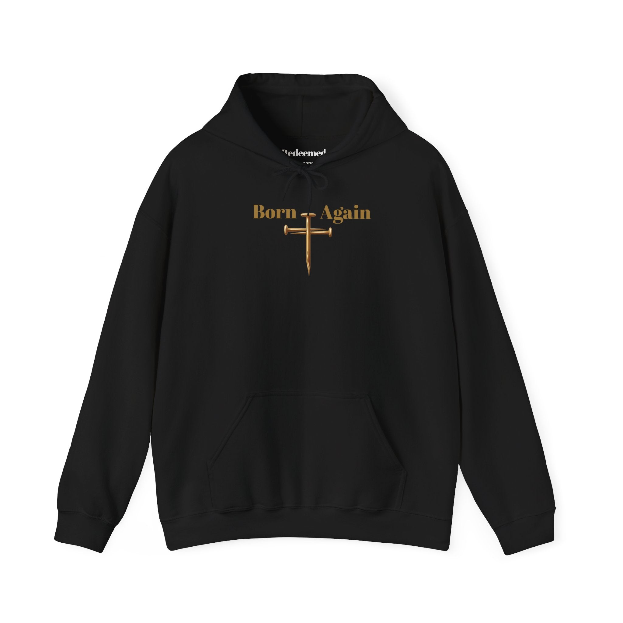 Born Again Cross Hoodie — Christian Resurrection Graphic Pullover