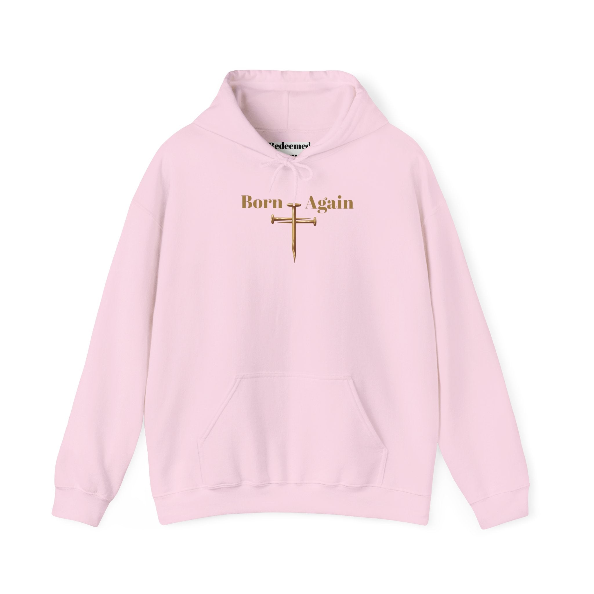 Born Again Cross Hoodie — Christian Resurrection Graphic Pullover