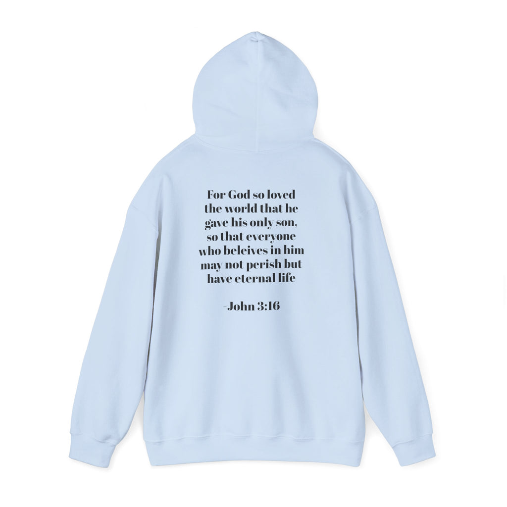 Born Again Hoodie – Christian Scripture John 3:16