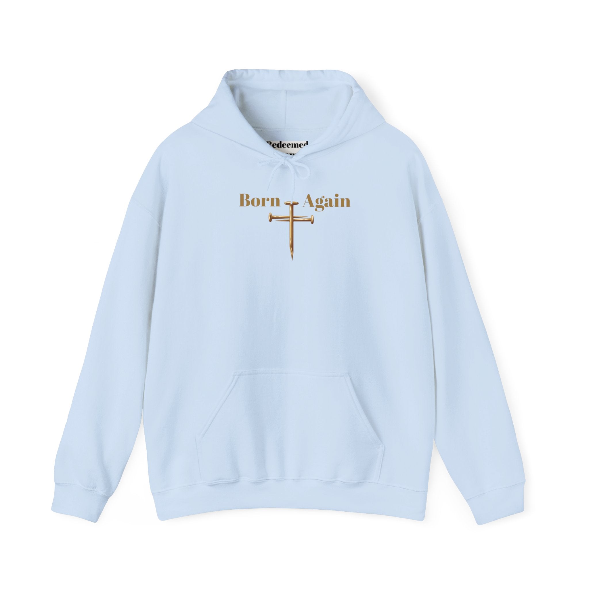 Born Again Cross Hoodie — Christian Resurrection Graphic Pullover
