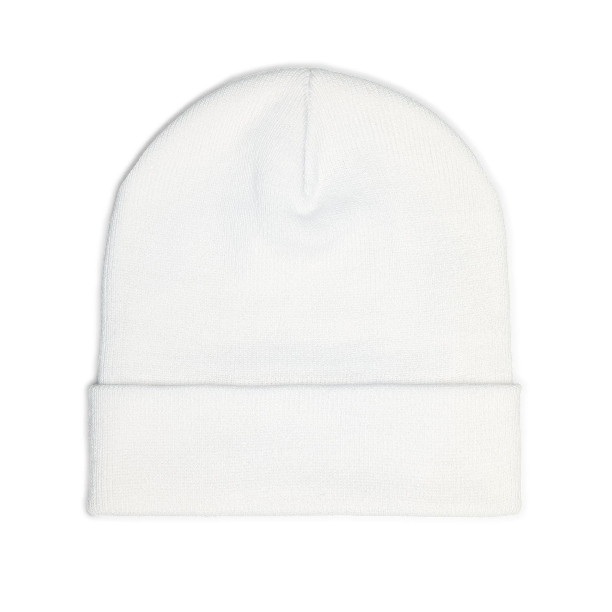 Born Again Embroidered Beanie — Christian Knit Hat, Faith-Based Winter Cap