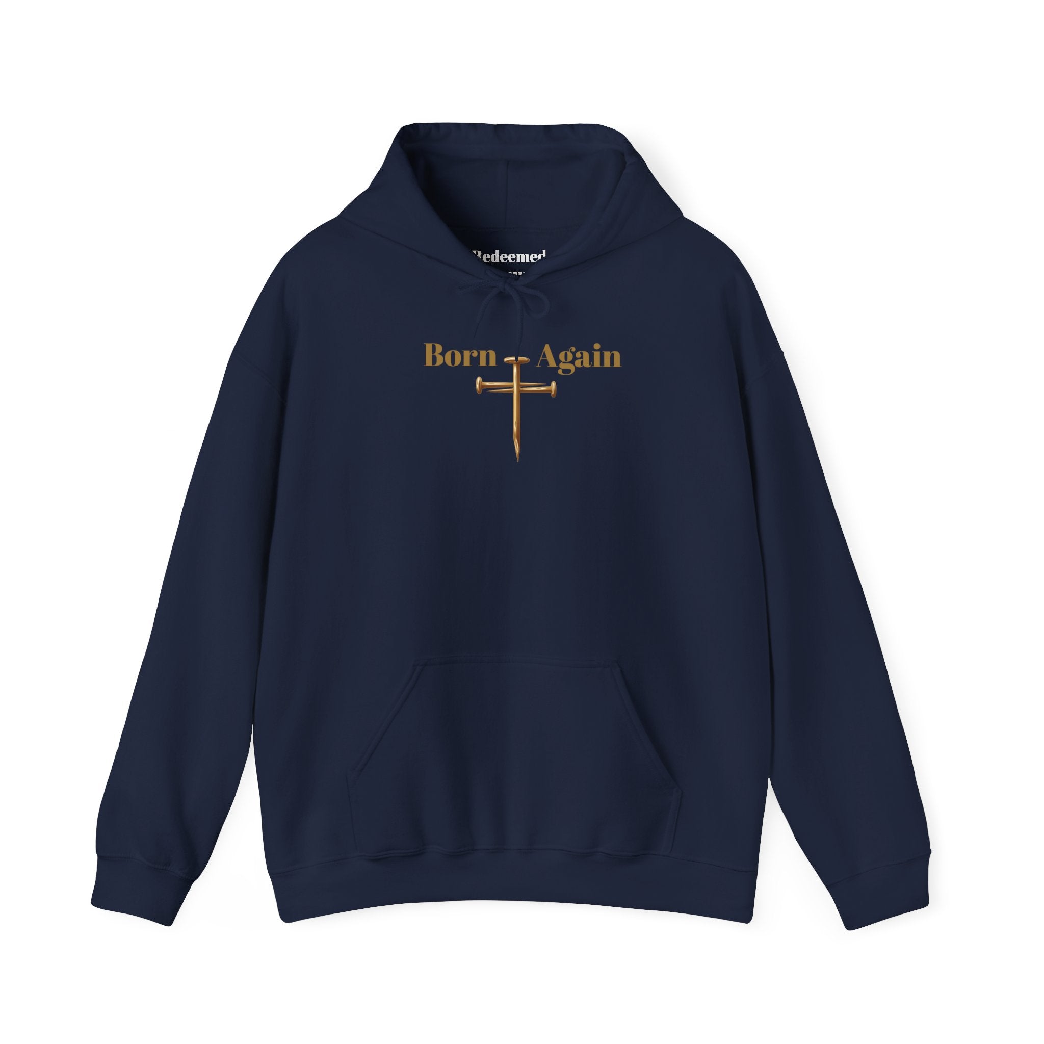 Born Again Cross Hoodie — Christian Resurrection Graphic Pullover